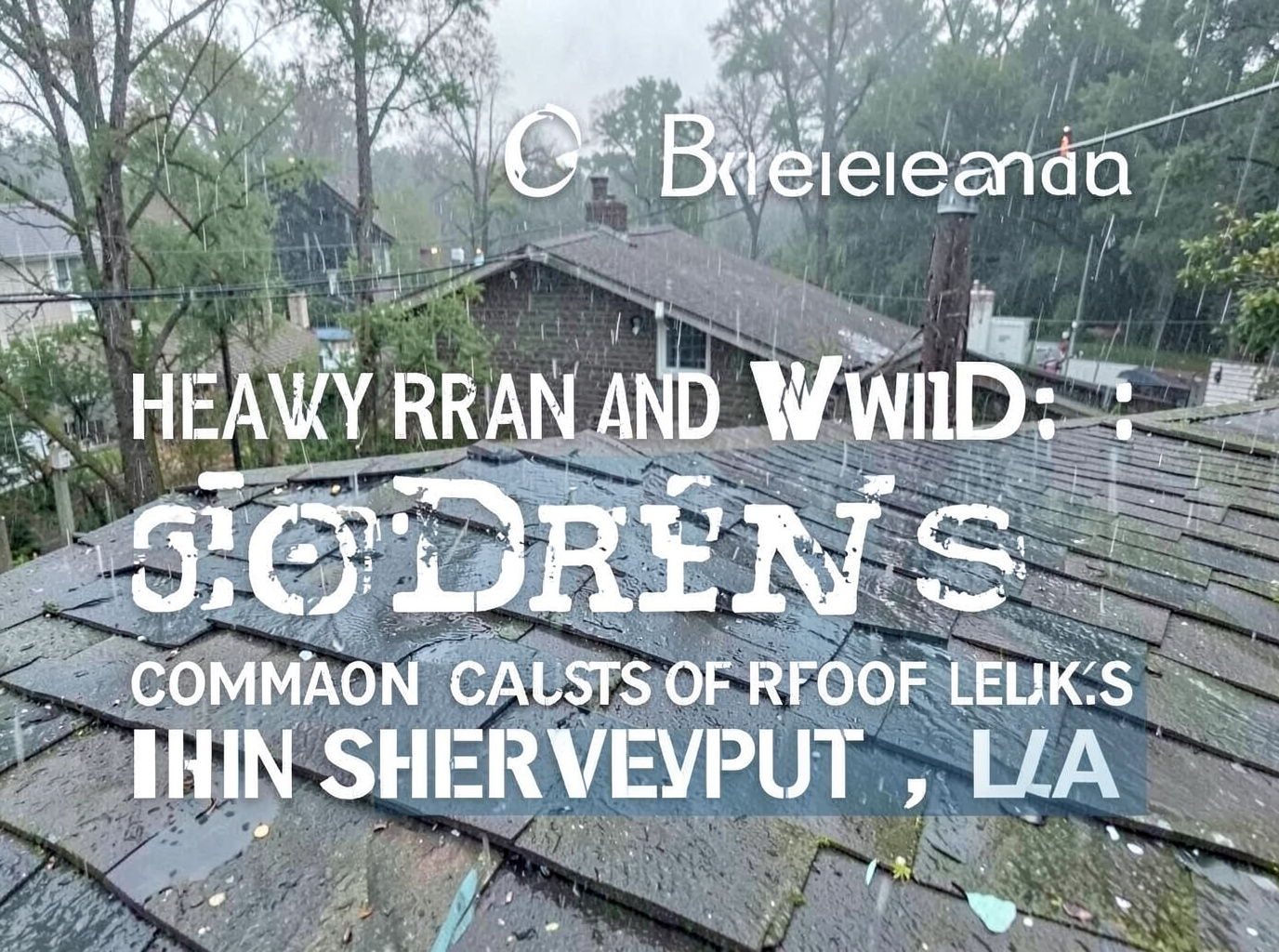 Heavy Rain and Wind: Common Causes of Roof Leaks in Shreveport, LA