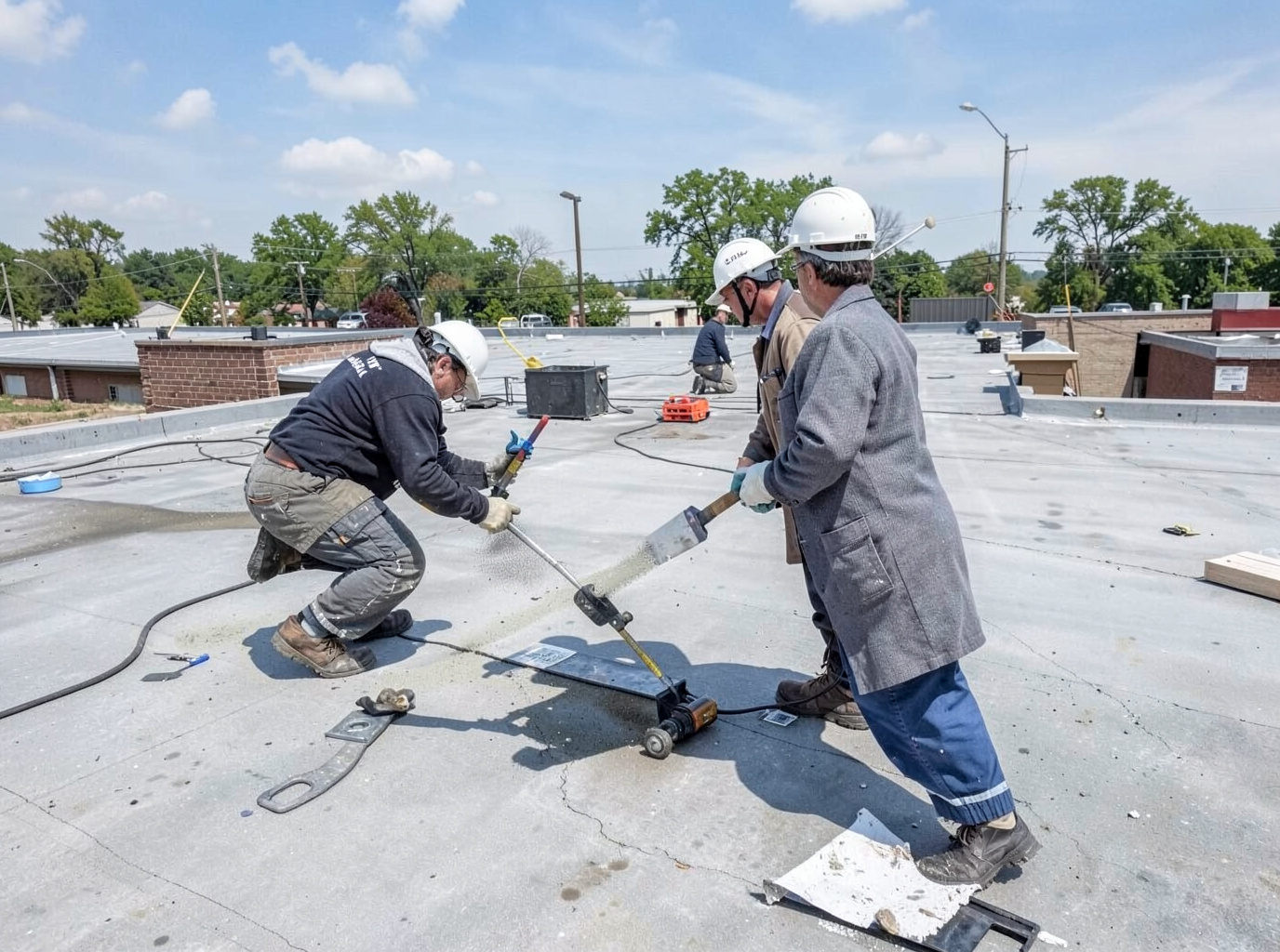 Commercial Flat Roof Repair in Shreveport